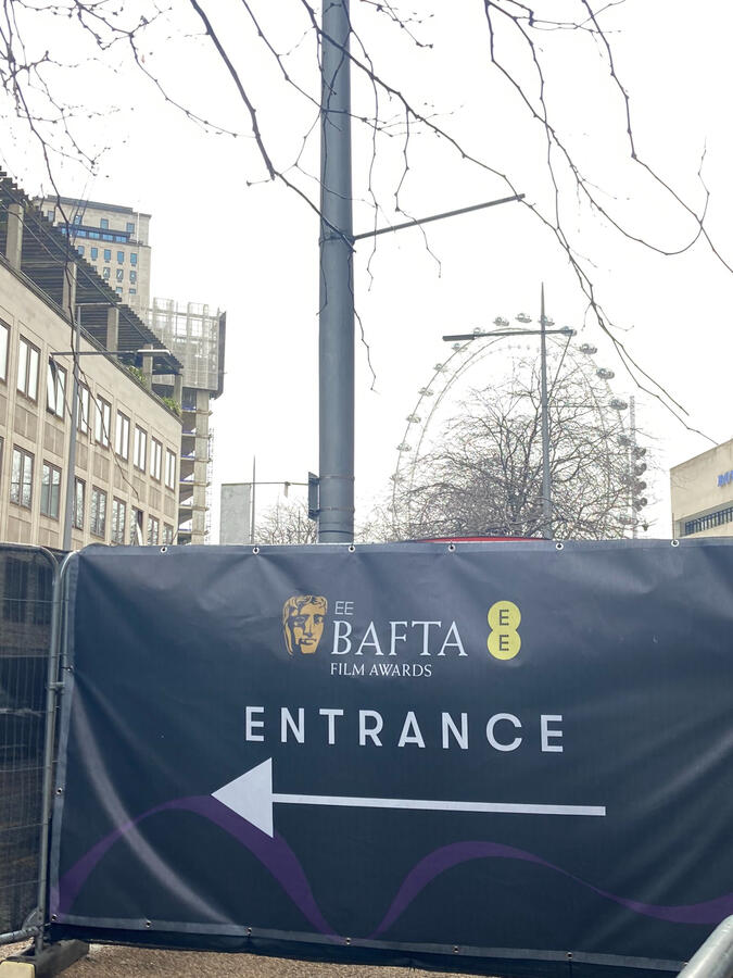 BAFTA Entrance sign